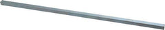 Made in USA - 12" Long, Zinc-Plated Oversized Key Stock - C1045 Steel - Apex Tool & Supply