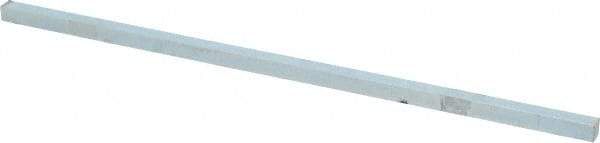 Made in USA - 12" Long, Zinc-Plated Oversized Key Stock - C1045 Steel - Apex Tool & Supply