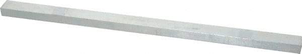 Made in USA - 12" Long, Zinc-Plated Oversized Key Stock - C1045 Steel - Apex Tool & Supply