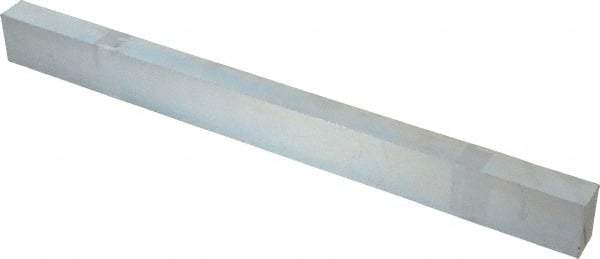 Made in USA - 12" Long, Zinc-Plated Oversized Key Stock - C1045 Steel - Apex Tool & Supply