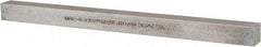 Made in USA - 12" Long, Zinc-Plated Oversized Key Stock - C1045 Steel - Apex Tool & Supply
