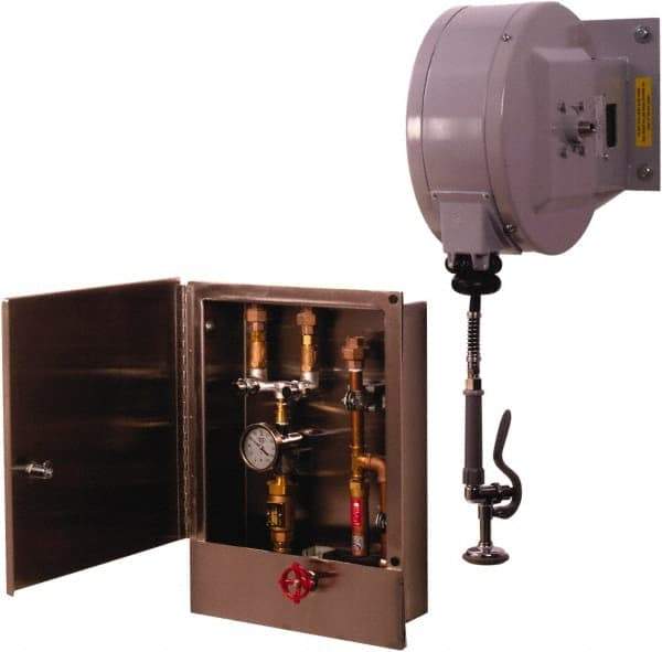 T&S Brass - 30' Spring Retractable Hose Reel - 300 psi, Hose Included - Apex Tool & Supply