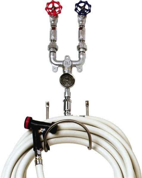 T&S Brass - 3/4" Pipe, 200 Max psi, Chrome Plated Brass Water Mixing Valve & Unit - NPT End Connections - Apex Tool & Supply