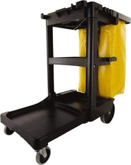 Rubbermaid - Plastic Janitor Cart - 21-3/4" Width - Apex Tool & Supply