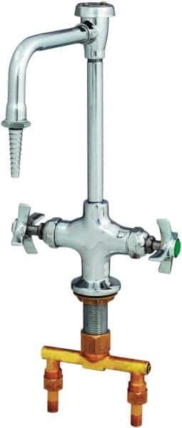 T&S Brass - Standard with Hose Thread, 2 Way Design, Deck Mount, Laboratory Faucet - Lever Handle - Apex Tool & Supply