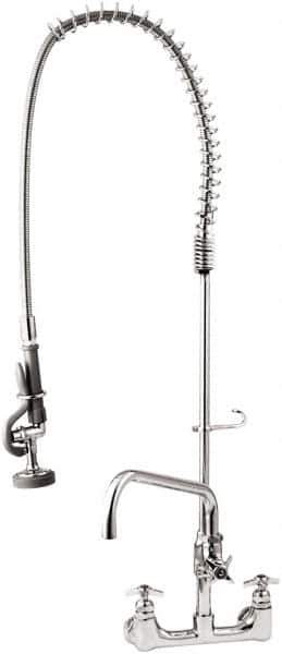 T&S Brass - Riser with Spring Guide, 2 Way Design, Wall Mount, Industrial Sink Faucet - Lever Handle - Apex Tool & Supply