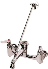 T&S Brass - Standard with Hose Thread, 2 Way Design, Wall Mount, Laundry Faucet - Lever Handle - Apex Tool & Supply