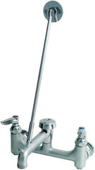 T&S Brass - Standard with Hose Thread, 2 Way Design, Wall Mount, Laundry Faucet - Lever Handle - Apex Tool & Supply