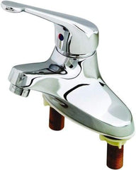 T&S Brass - Multi Position Handle, Deck Mounted Bathroom Faucet - One Handle, No Drain, Standard Spout - Apex Tool & Supply