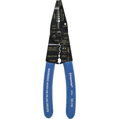 Imperial - 10 to 22 AWG Capacity Wire Stripper/Cutter/Crimper - 8-1/4" OAL, Hardened Steel with Cushion Grip Handle - Apex Tool & Supply