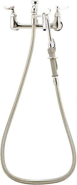 T&S Brass - Faucet Mount, Kitchen Faucet with Spray - Pot and Kettle Filler, Lever Handle, Spoutless, No Drain - Apex Tool & Supply