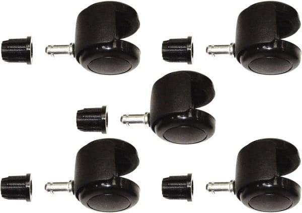 ShopSol - Black Casters - For Chairs - Apex Tool & Supply