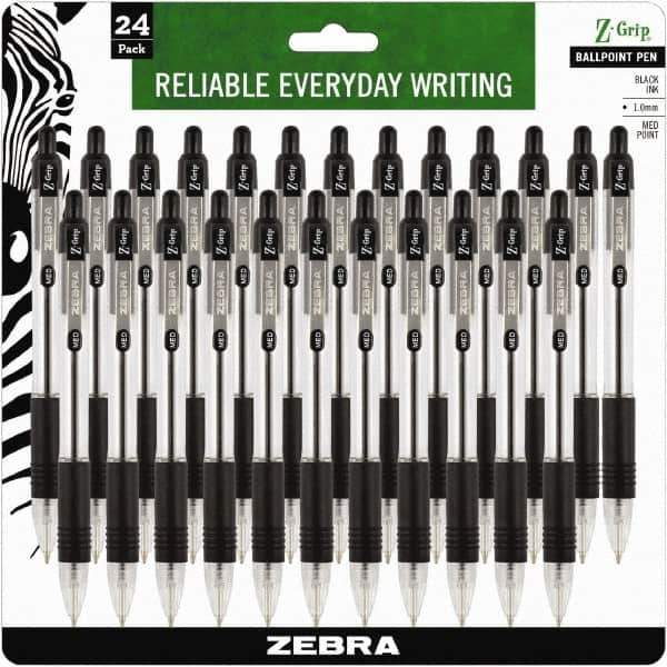 Zebra - Conical Ball Point Pen - Black - Apex Tool & Supply