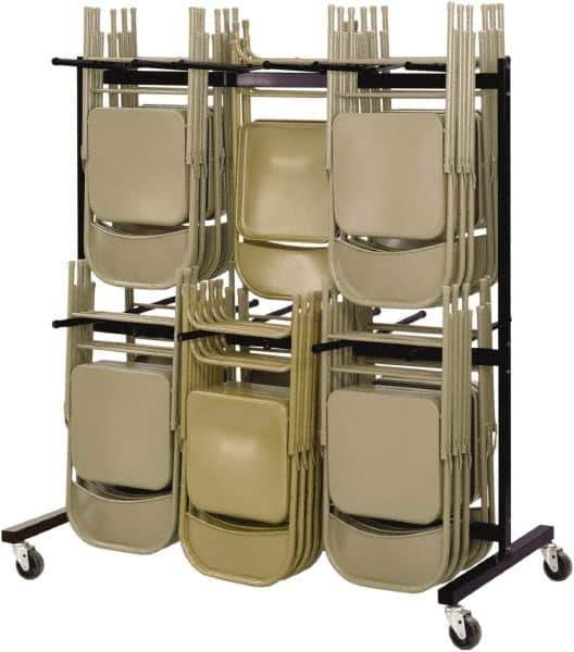 Safco - 84 Chairs Capacity Two-Tier Chair Cart - Use for Folding Chairs - Apex Tool & Supply