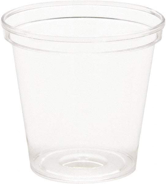 WNA - Comet Plastic Portion/Shot Glass, 1 oz, Clear - Clear - Apex Tool & Supply