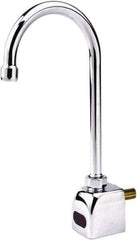 SANI-LAV - Single Hole Electronic Faucet Complete Kit - Powered by Battery, Gooseneck Spout, Single Hole Mounting Centers - Apex Tool & Supply