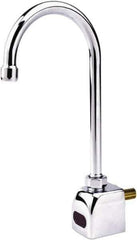 SANI-LAV - Single Hole Electronic Faucet Complete Kit - Powered by 120 VAC, Gooseneck Spout, Single Hole Mounting Centers - Apex Tool & Supply