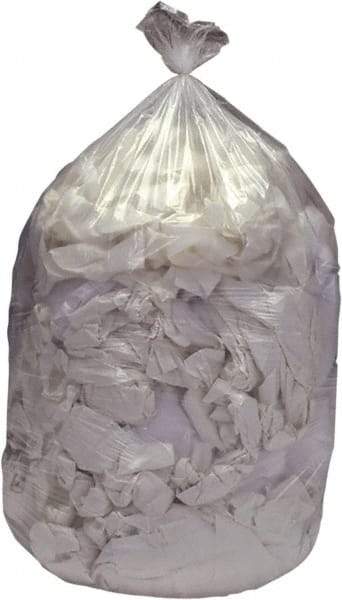 Ability One - 15 Gal Capacity, 0.35 mil Thick, Heavy-Duty Trash Bags - Hexene Resins, Flat Pack Dispenser, 24" Wide x 32" High, Clear - Apex Tool & Supply