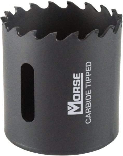 M.K. MORSE - 2-1/16" Diam, 1-15/16" Cutting Depth, Hole Saw - Carbide-Tipped Saw, Toothed Edge - Apex Tool & Supply