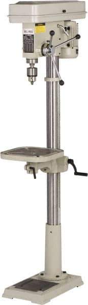 Enco - 346mm Swing, Step Pulley Drill Press - 16 Speed, 3/4 hp, Single Phase - Apex Tool & Supply