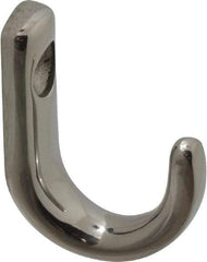 Sugatsune - 23/64" Wide x 1-1/8" High x 5/32" Thick, Wall Hook - 7/8" Projection, Polished - Apex Tool & Supply