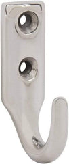 Sugatsune - 15/32" Wide x 1-9/16" High x 5/32" Thick, Wall Hook - 1-1/32" Projection, Polished - Apex Tool & Supply