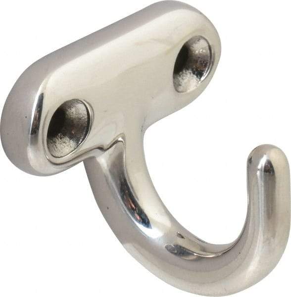 Sugatsune - 1-3/32" Wide x 1" High x 5/32" Thick, Wall Hook - 1" Projection, Polished - Apex Tool & Supply