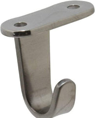 Sugatsune - 21/32" Wide x 0.0980" Thick, Flat Hook - 1-9/32" Projection, Polished - Apex Tool & Supply