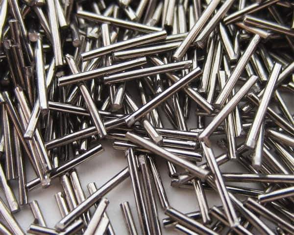 Raytech - Steel Carrier, Steel Abrasive, Wet Polishing Tumbling Media - Rod Shape - Apex Tool & Supply