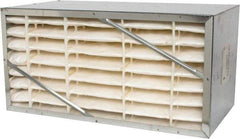 Value Collection - 12" Noml Height x 24" Noml Width x 12" Noml Depth, 65% Capture Efficiency, Rigid Box Air Filter - MERV 11, Synthetic Polypropylene, Integrated Corrosion-Resistant Steel Frame, 1,000 CFM - Apex Tool & Supply