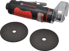 Universal Tool - 2-7/8" Wheel Diam, 22,000 RPM, Pneumatic Cutoff & Cutoff-Grinder Tool - Straight Handle - Apex Tool & Supply