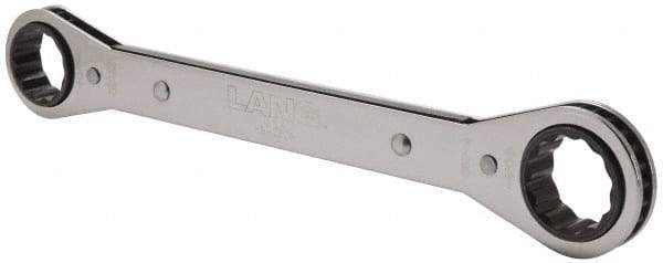 Lang - 13/16" x 7/8" 12 Point Ratcheting Box Wrench - Double End, 9-1/4" OAL, Steel - Apex Tool & Supply
