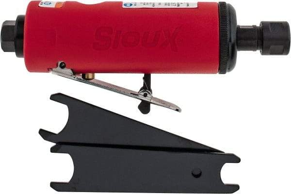 Sioux Tools - 1/4" Collet, Straight Handle, Straight Air Die Grinder - 22,000 RPM, Rear Exhaust, 16 CFM, 0.5 hp, 6.21 bar, 1/4 NPT - Apex Tool & Supply