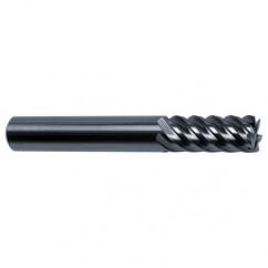 25mm Dia. - 121mm OAL - 45° Helix Bright Carbide End Mill - 10 FL - Apex Tool & Supply