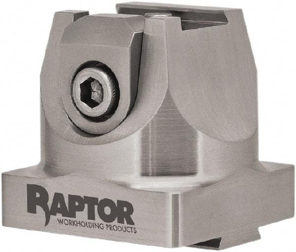 Raptor Workholding - 3/4" Jaw Width, 2" High x 2.07" Long x 2.07" Wide Dovetail Vise - For Use with 4 & 5 Axis Workholding Systems - Apex Tool & Supply