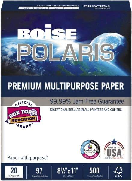 Boise - White Copy Paper - Use with Laser Printers, Copiers, Inkjet Printers - Apex Tool & Supply