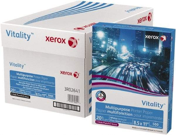 Xerox - White Copy Paper - Use with Laser Printers, Copiers, Fax Machines - Apex Tool & Supply