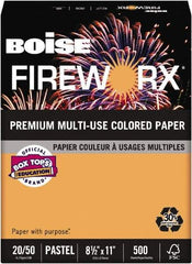 Boise - 8-1/2" x 11" Pumpkin Glow Colored Copy Paper - Use with Laser Printers, Copiers, Plain Paper Fax Machines, Multifunction Machines - Apex Tool & Supply