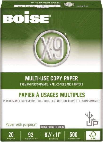 Boise - 8-1/2" x 11" White Copy Paper - Use with High-Speed Copiers, High-Speed Printers, Fax Machines, Multifunction Machines - Apex Tool & Supply