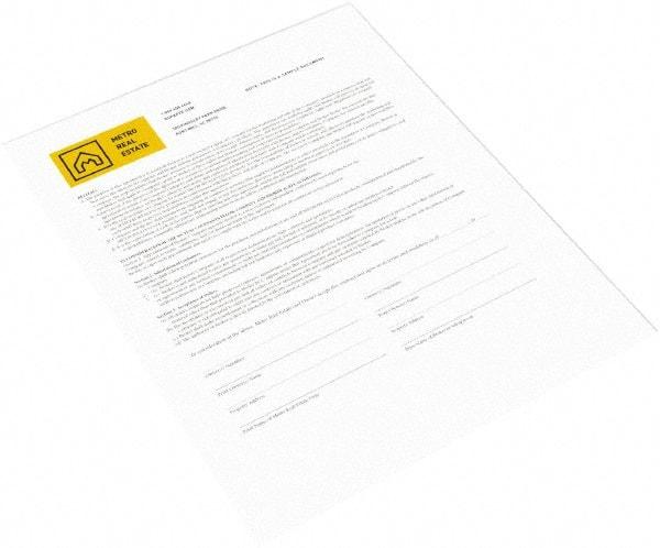 Xerox - 8-1/2" x 11" White Carbonless Paper - Use with Laser Copiers, Laser Printers - Apex Tool & Supply