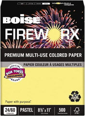 Boise - 8-1/2" x 11" Crackling Canary Colored Copy Paper - Use with Laser Printers, Copiers, Plain Paper Fax Machines, Multifunction Machines - Apex Tool & Supply