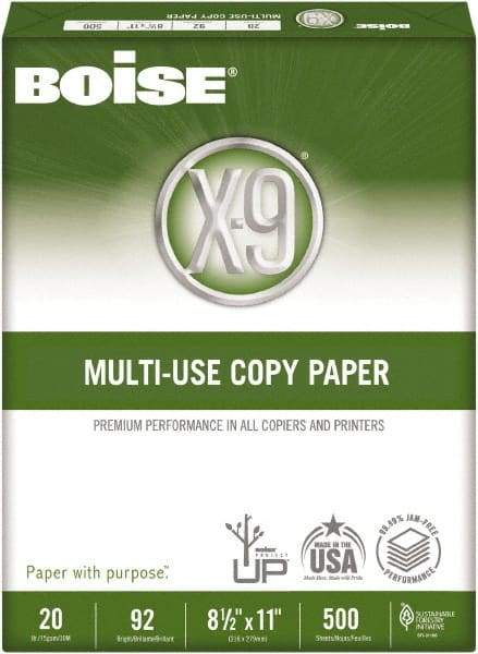 Boise - 8-1/2" x 11" White Copy Paper - Use with High-Speed Copiers, High-Speed Printers, Fax Machines, Multifunction Machines - Apex Tool & Supply