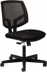 Hon - 38-3/4" High Task Chair - 24" Wide x 25" Deep, 100% Polyester Seat, Black - Apex Tool & Supply