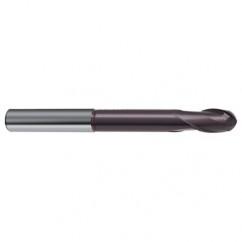 16mm Dia. - 150mm OAL 2 FL 30 Helix Firex Carbide Ball Nose End Mill - Apex Tool & Supply
