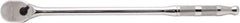 Proto - 1/2" Drive Pear Head Ratchet - Full Polish Chrome Finish, 18" OAL, 90 Gear Teeth, Long Handle, Reversible Head - Apex Tool & Supply