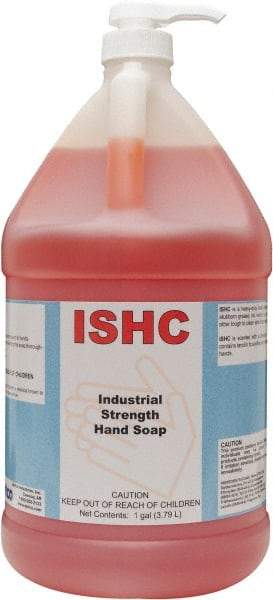 Detco - 1 Gal Pump Bottle Liquid Hand Cleaner - Orange (Color), Lemon Lime Scent - Apex Tool & Supply