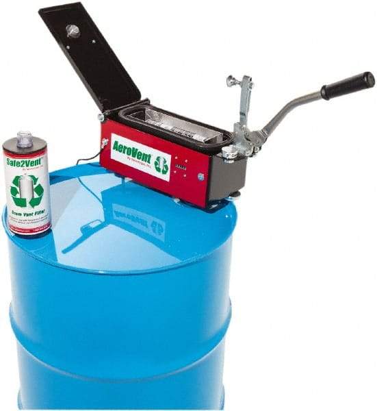 Made in USA - Aerosol Can Disposal - 11" High x 8" Wide x 30" Deep, For 30 & 55 Gal Drums - Apex Tool & Supply