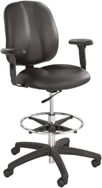 Safco - Black Adjustable T-Pad Arms - For Safco Apprentice Series Chairs - Apex Tool & Supply