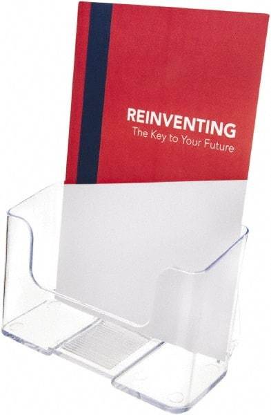 Deflect-o - 6-1/4" Wide x 3-3/4" Deep x 7-3/4" High, 1 Compartment, Polystyrene Wall File - Clear, 9-1/2" Compartment Width x 3-3/4" Compartment Depth x 11" Compartment Height - Apex Tool & Supply