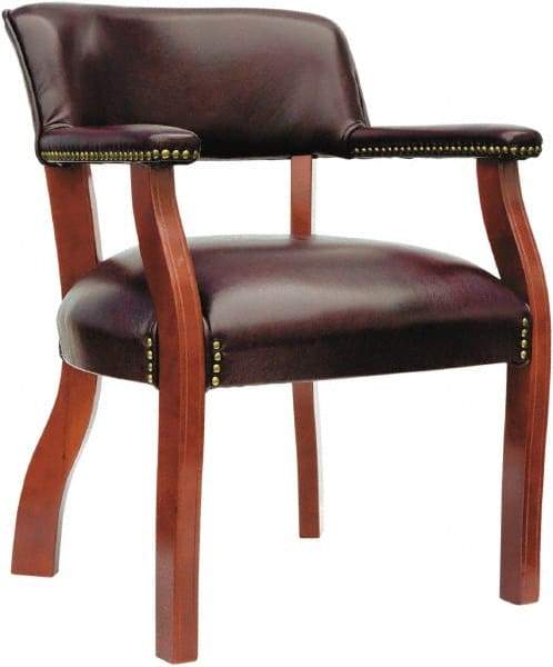 ALERA - Burgundy Vinyl Guest Chair - 24" Wide x 29-1/2" High - Apex Tool & Supply